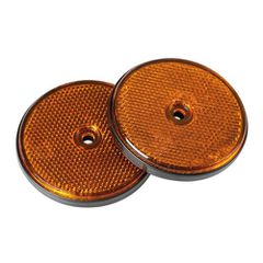 Lampa Αντανακλαστικά Πορτοκαλί Euro-Norm Στρογγυλά με Βίδα 65mm 2τμχ