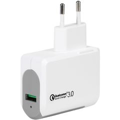 VIVANCO TRAVEL CHARGER QUICKCHARGE 3 3A white - 37546