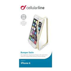 CELLULARLINE BUMPER SATIN IPHONE 6 6s gold backcover - BUMPSATINIPH64