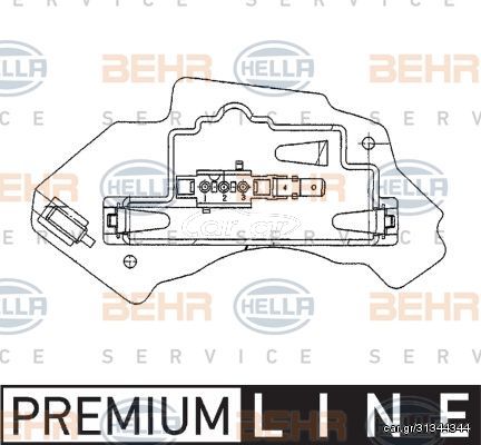 Ανεμιστήρας Καλοριφέρ Εσω MERCEDES E CLASS 1996 - 1999 ( W210 ) HELLA 5HL 351 321-131