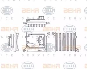 Ανεμιστήρας Καλοριφέρ Εσω MERCEDES C CLASS 2000 - 2003 ( W203 ) HELLA 5HL 351 321-241