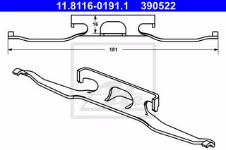 Μεμονωμένα εξαρτήματα MERCEDES SPRINTER 1995 - 2000 ( 901 ) ( 902 ) ( 903 ) ATE 11.8116-0191.1