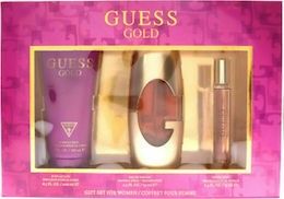 GUESS Gold SET: EDP 75ml + EDP 15ml + body lotion 200ml