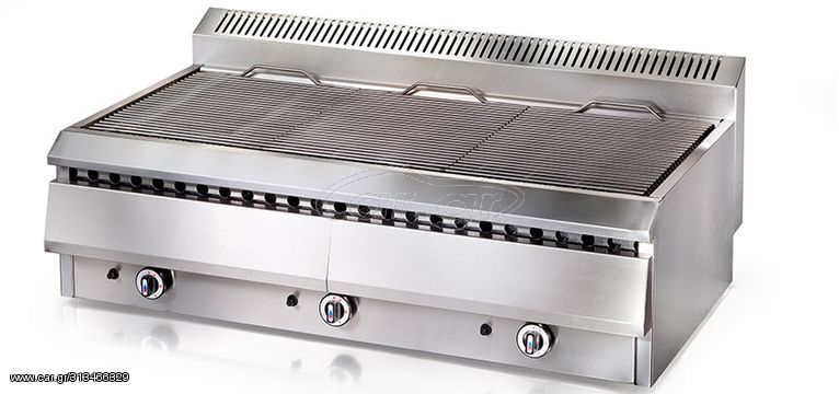 Γκρίλ Αεριού Τριπλό Με Συρτάρι Νερού 121x69x34 VRETTOS - Καινούργια.