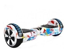 Smart '24 HOVERBOARD WHEEL WITH BLUETOOTH AND LED ΑΣΠΡΟ HIP HOP 6.5 INCH