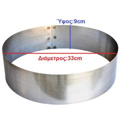 Κόσκινο 0,5mm INOX για παραγωγή άχνης ζάχαρης και αλευριού (33x9cm) - OEM