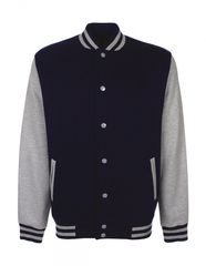 Unisex Μπουφάν Κολλεγιακό Varsity FDM Γκρι heather athletic/μπλε navy