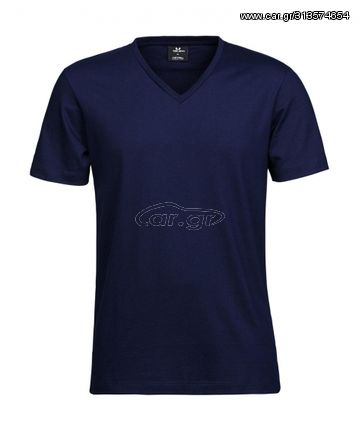Ανδρικό Fashion V-Neck Sof-Tee Tee Jays, 8006 Μπλε navy
