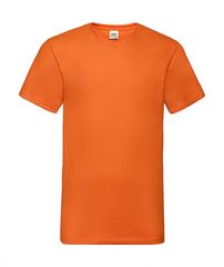 Μπλουζάκι T-Shirt Fruit Of The Loom, VALUEWEIGHT V-Neck-Tee 61-066-0 Πορτοκαλί