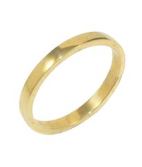 Βέρα χρυσή Κ14 λουστραριστή μονόχρωμη 220220