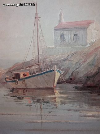 Ελαιογραφία Νίκος Κριδέρας 70 Χ 60 εκ.-thumb-3