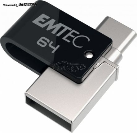 Emtec Στικάκι Μνήμης 64GB Dual USB 2.0 Type C T260 - (ECMMD64GT263C)