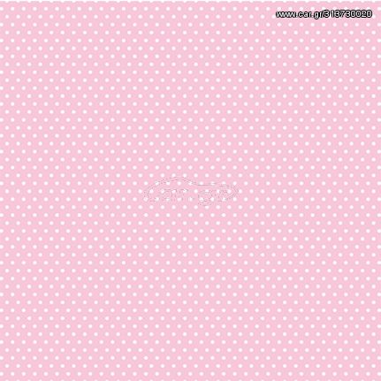 Xαρτόνι Scrapbooking 190gr 30cm x 30cm  light pink small dot