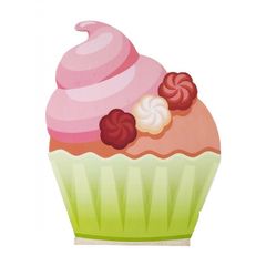 Cupcake εκτύπωση σε ξύλο