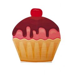 Cupcake #4 εκτύπωση σε ξύλο