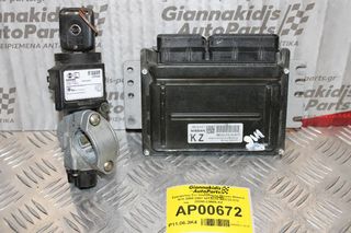 Εγκέφαλος Σετ Immobilizer Nissan Almera N16 2000-2007 HITACHI MEC32-212 28590-C9965 KZ