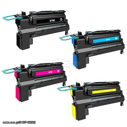 Συμβατό C792X1KG Black high yield toner για LEXMARK C792/X790/X792