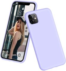 Case Compatible with Apple iPhone 11(6.1 inches)- Soft Rubberized TPU Slim Protective Cover for Phone – Purple (oem)