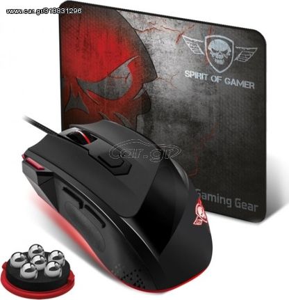 Spirit Of Gamer Sog Pro M3 Usb Optical Gaming Mouse Dpi 3200 Max + Mouse Pad - (S-PM3)