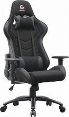 GEMBIRD GAMING CHAIR LEATHER BLACK - (GC-01-BL)