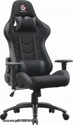 GEMBIRD GAMING CHAIR LEATHER BLACK - (GC-01-BL)