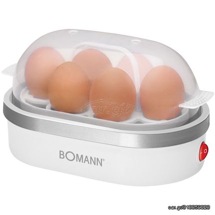 BOMANN BOMANN EK 5022 WHITE Βραστήρας αυγών(1-6 αυγά), 400W.