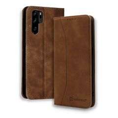 Bodycell Book Case Pu Leather Huawei P30 Pro Brown