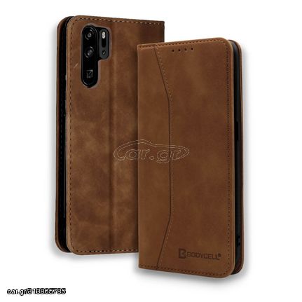 Bodycell Book Case Pu Leather Huawei P30 Pro Brown