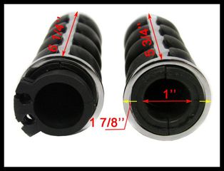 HONDA YAMAHA SUZUKI KAWASAKI  Χειρολαβές χρωμίου 1 ίντσα με Γκρίπ Γκαζιού !!!-thumb-3