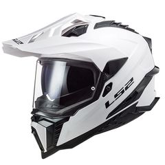 ΚΡΑΝΟΣ DUAL MX701 EXPLORER HPFC SOLID WHITE| LS2