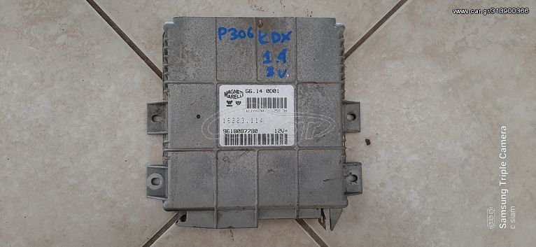 PEUGEOT 306 1993-1999 1.4 8V KDX ΕΓΚΕΦΑΛΟΣ ΚΙΝΗΤΗΡΑ MAGNETI MARELLI 9618087780 G6.140D01