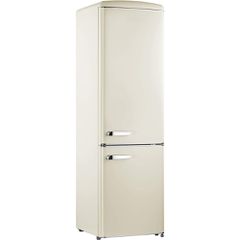 Ψυγειοκαταψύκτης Robin RB-310BEIGE σειρά retro μπζ 300lt Υ192cm x Π60cm x Β62,8cm