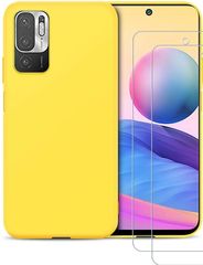 Xiaomi Redmi Note 10 5G / Poco M3 Pro - Soft Rubberized TPU Slim Protective Cover for Phone – Yellow (oem)