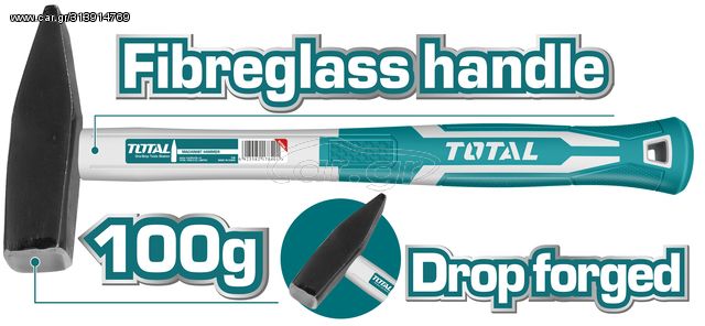 Σφυρί Πένας TOTAL Πλαστική Λαβή 100gr ( THT711006 )