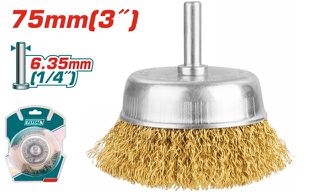 Συρματόβουρτσα TOTAL δραπάνου καμπάνα 75mm ( TAC33031 )