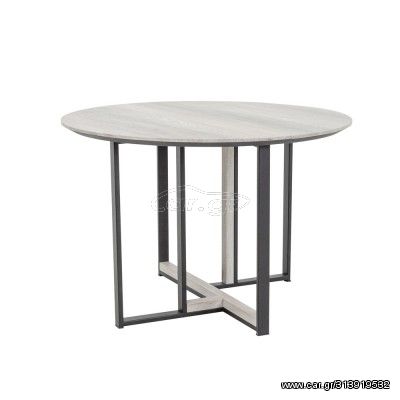 COMBO COFFEE TABLE SONOMA DECAPE ΜΑΥΡΟ 60x60xH40cm