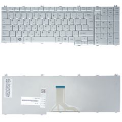Πληκτρολόγιο Ελληνικό - Greek Laptop Keyboard για Toshiba Satellite Pro P200 P200D P205 P200-10C P200-16V X200 X205 L500 L505D PK130260140 GR Silver ( Κωδ.40620GRSILVER )