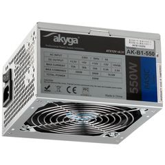 Akyga AK-B1-550 power supply unit 550 W ATX Grey