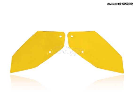 WRS πλαινά βοηθήματα αέρα flaps oversize για BMW 1200GS/ADV 2013-18, BMW 1250GS/ADV 2019- κίτρινα