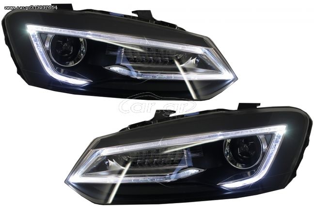 ΦΑΝΑΡΙΑ ΜΠΡΟΣΤΑ VW Polo 6R (2011-2017) LED Light Bar Devil Eye Look