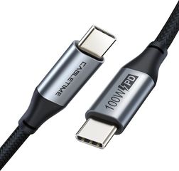 CABLETIME καλώδιο USB Type-C C160 PD 100W, 5A, 1m, μαύρο