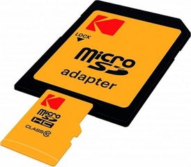 KODAK Memory Card microSD UHS-I U3 V30 ULTRA PERFORMANCE 256GB CLASS 10 with adapter V30 A1 Ultra - (EKMSDM256GXC10)