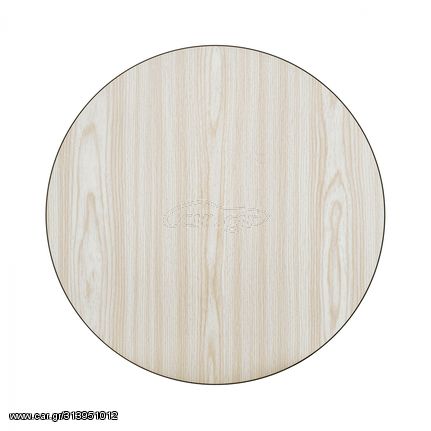 ΕΠΙΦΑΝΕΙΑ ΤΡΑΠΕΖΙΟΥ ΑΠΟ MDF Φ60 HM8436.03 ΔΡΥΣ ΜΑΥΡΟ, 1 Τεμάχιο