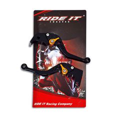 Μανέτες σετ ρυθμιζόμενες Yamaha YZF R1 '09 - '14 μαύρες Ride it