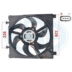 Βεντιλατέρ & εξαρτήματα ERA 352122 Skoda Citigo 1000cc 60ps CHYA 2011 (1S0121207D,1S0121207K,1S0959455A)