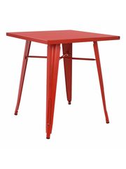 ΤΡΑΠΕΖΙ ΜΕΤΑΛΛΙΚΟ ΣΕ ΧΡΩΜΑ ΚΟΚΚΙΝΗ ΠΑΤΙΝΑ HM0607.77 70x70x76εκ