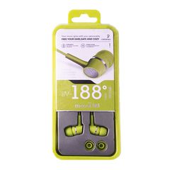 ELMCOEI ΑΚΟΥΣΤΙΚΑ EARPHONES EV-188 YELLOW FLUOR