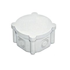 Πλαστικό κουτί  διακλάδωσης εξωτερικού χώρου στρογγυλό Γκρι Φ90mm 90302213  ISILDAR