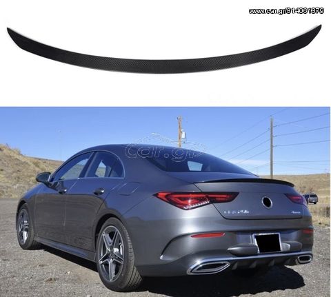 ΑΕΡΟΤΟΜΗ Mercedes CLA Class W118 C118 AMG Design Carbon Fiber Rear Spoiler Trunk  