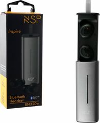 NSP IIRE BLUETOOTH STEREO TWS HEADSET V5.0 2 ΣΥΣΚΕΥΩΝ ΜΕ ΘΗΚΗ ΦΟΡΤΙΣΗΣ ΜΕΤΑΦΟΡΑΣ METAL GREY - (BN320w)